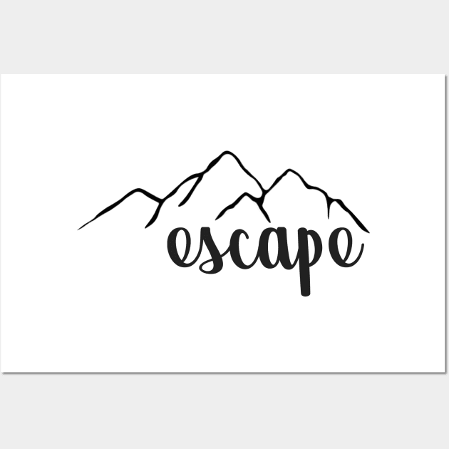 Escape Mountains Wall Art by annmariestowe